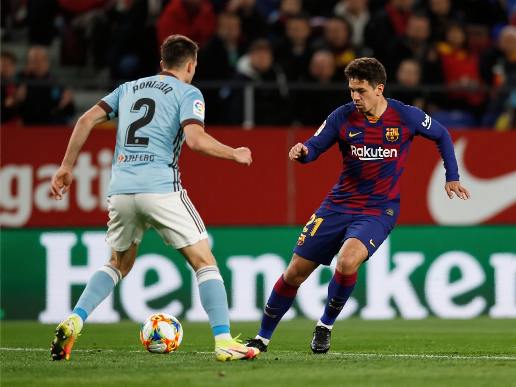 西甲争冠:拉菲尼亚救主 巴萨逆转副班长扩大领先 在激烈角逐的西甲赛场上,巴塞罗那用一场精