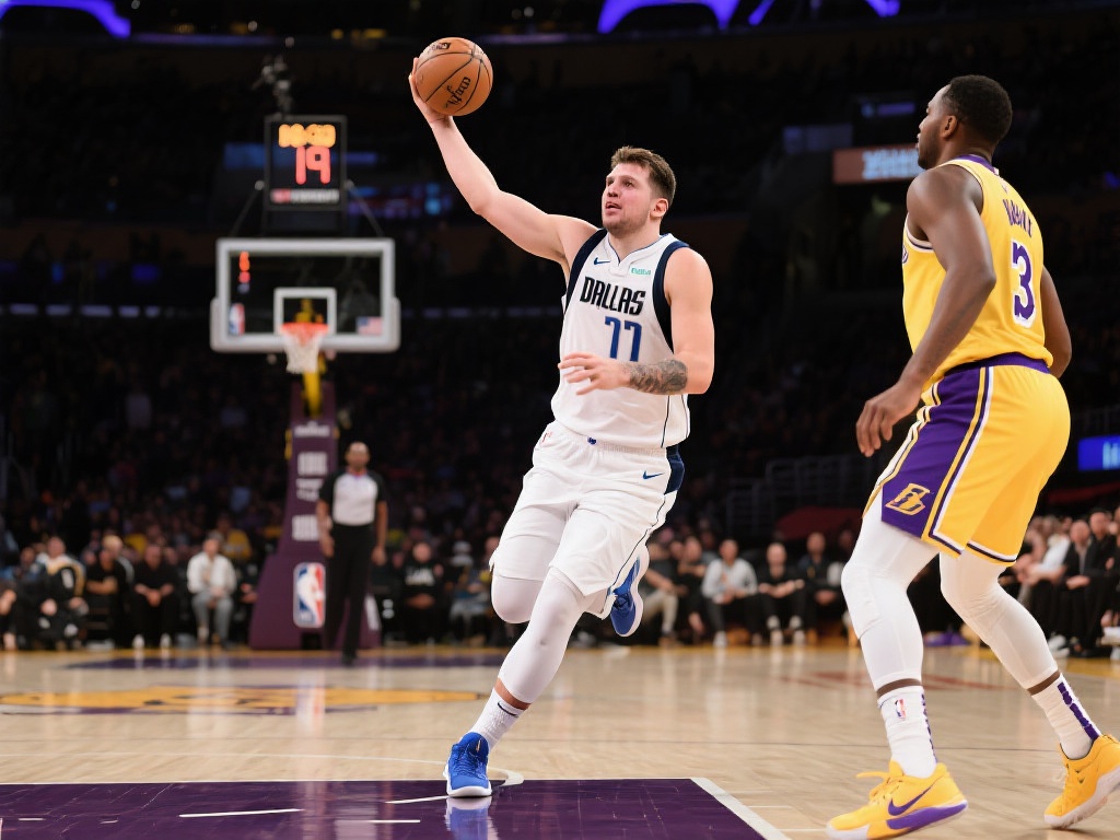 湖人陷得分荒!东契奇突破上篮独秀全场 东契奇的突破上篮不仅象征着他个人实力,也